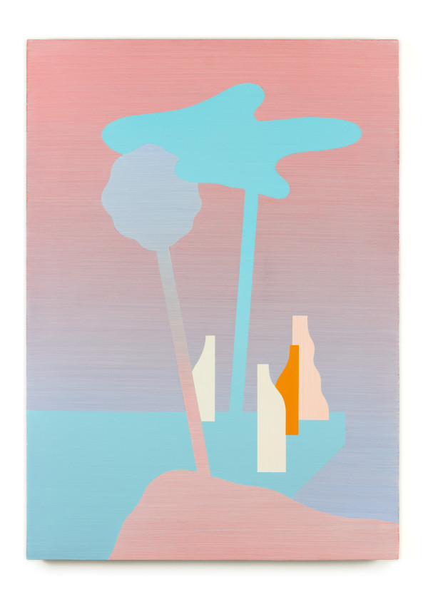 Painting Trees with bottles by Robert Vellekoop